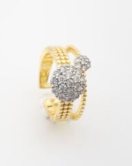 Taş Detay Gold Yüzük