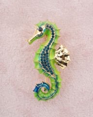 Özel Tasarım Deniz Atı Broşu