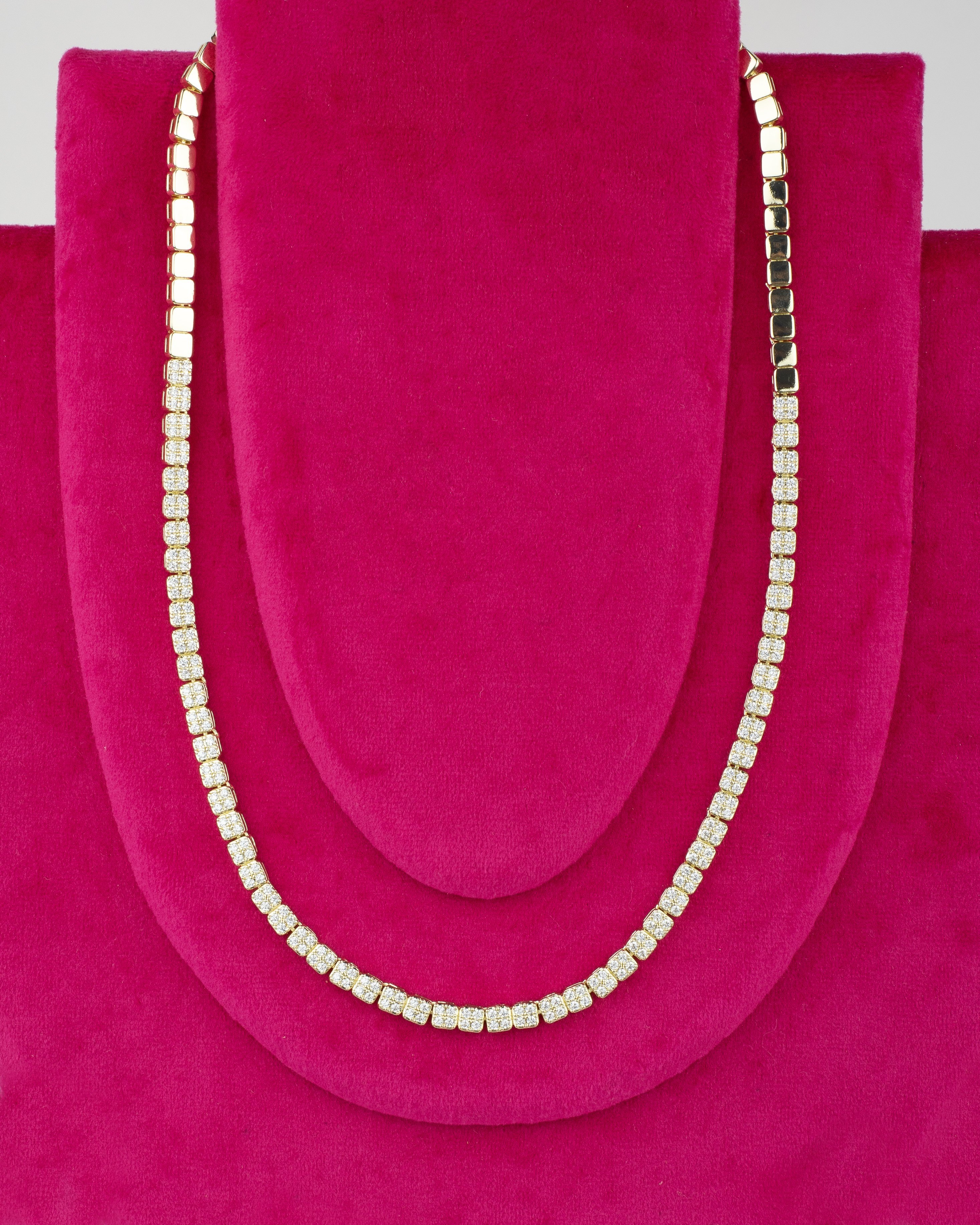 14K VİP Baget Işıltı Kolye