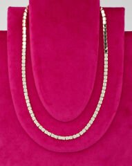 14K VİP Baget Işıltı Kolye