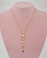 Güneş Ay Figürlü Y Kolye