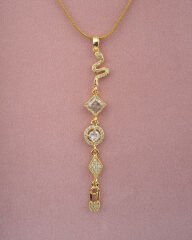 Yılan Figürlü Y Kolye