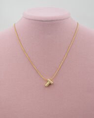 Minimal T Harf Kolye