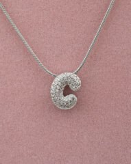 Minimal C Harfi Kolye