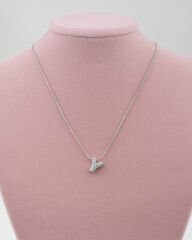 Minimal Y harfi Kolye