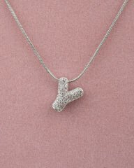 Minimal Y harfi Kolye