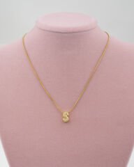 Minimal S Harfi Kolye