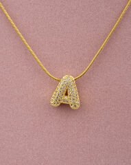 Minimal A Harfi Kolye