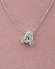 Minimal A Harfi Kolye