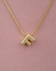 Minimal F Harf Kolye