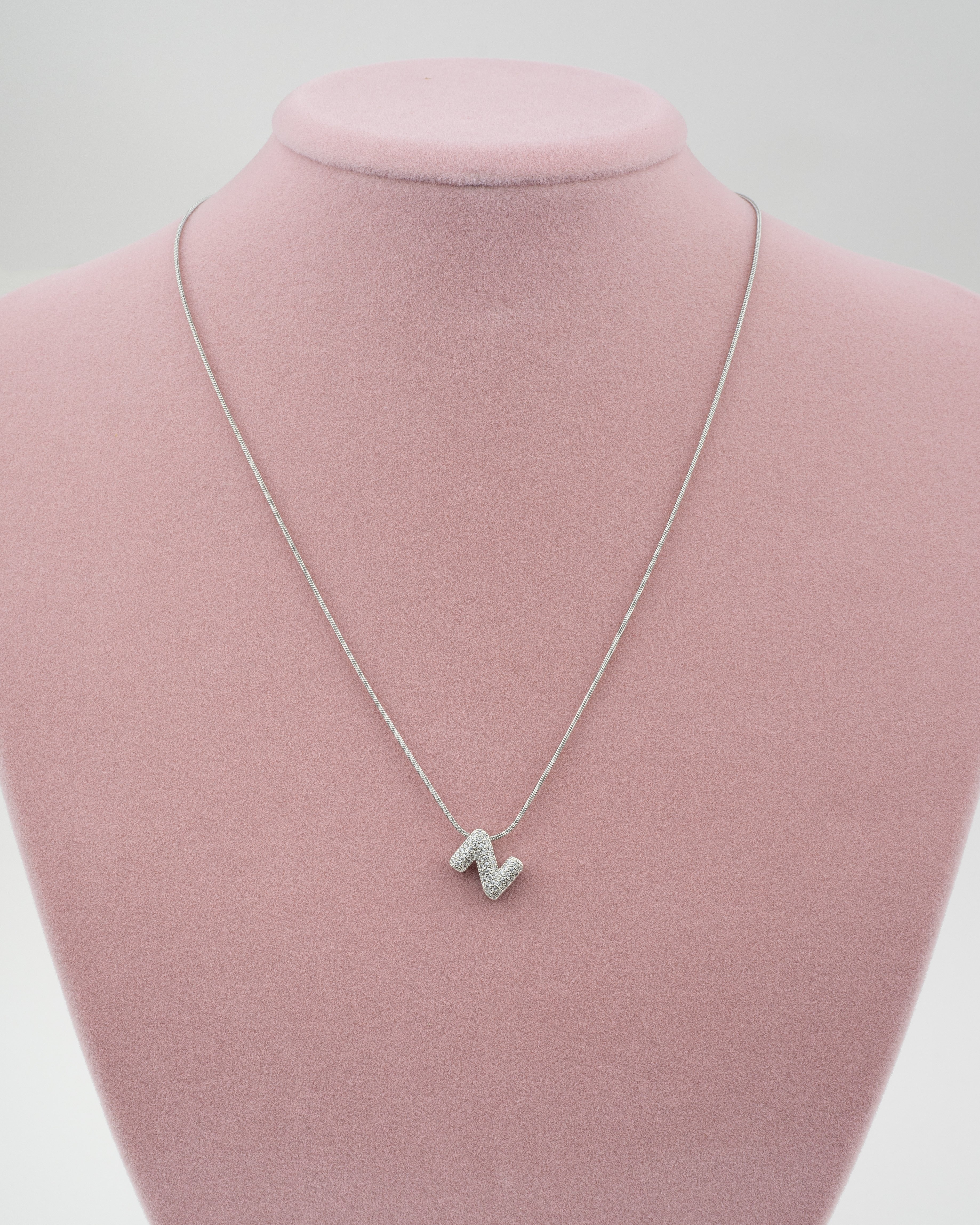 Silver Minimal Z Harf Kolye