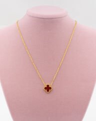 Bordo Yonca Marka Model Kolye