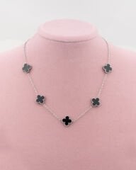 Siyah Çoklu Yonca Kolye