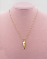 Berket Zircon Taşlı Balık Kolye