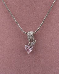 Marka Model Pembe Kalpli Kolye