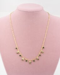 Yeşil Damla Salantılı Kolye