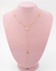 Yonca Taşlı Y Kolye