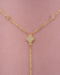 Yonca Taşlı Y Kolye