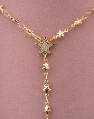 Yılzlı Taşlı Y Kolye