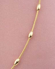 Ovel Desen Dizlim Kolye