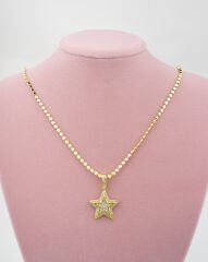 Taşlı Yıldız Modeli Kolye