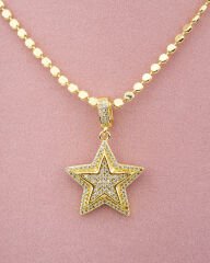 Taşlı Yıldız Modeli Kolye