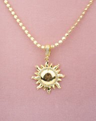 Ezme Pul Güneş Kolye