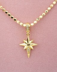 Ezme Pul Kutup Yıldızı kolye