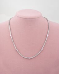 Pembe Taşlı Baget Su yolu Kolye