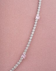 Pembe Taşlı Baget Su yolu Kolye