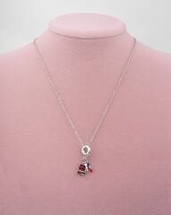 Makyaj Paleti Figürlü Silver Kolye