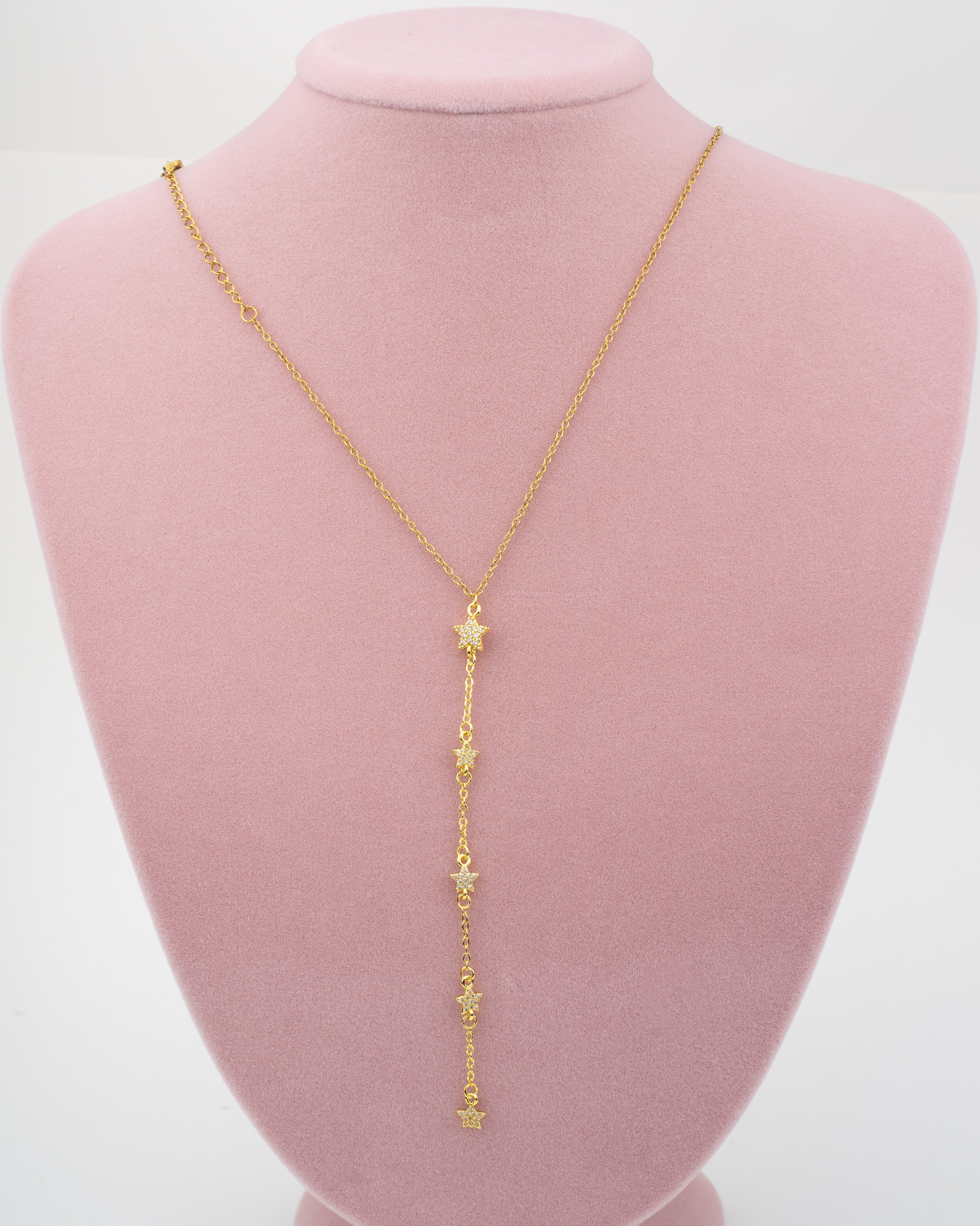 Zincir Yıldız Y Kolye