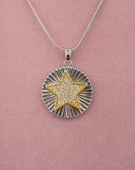 Yıldız Plaka Kolye