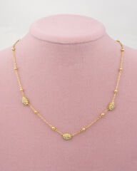 Çelik Göz Figürlü Kolye