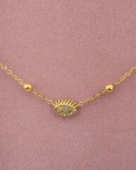 Çelik Göz Figürlü Kolye