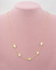 Beşli Gold Yonca Kolye