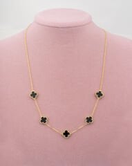 Beşli Gold Yonca Kolye