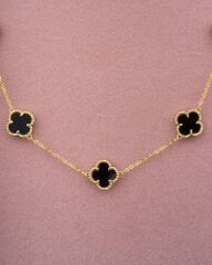 Beşli Gold Yonca Kolye