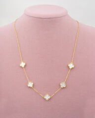 Beşli Krem Yonca Gold Plaka