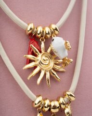 ZRA Model Mercan, Balık Charmlı Kolye