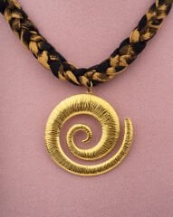 Leopar Gold Uçlu Kolye