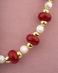 Kırmızı Kemik Kolye