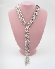 ZRA Model Yapraklı Y Kolye