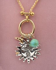 Stravis Güneş ve Ay Charm Kolye