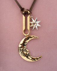 Stravis Güneş ve Ay Charm Kolye