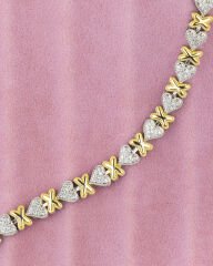 Vip Gold X Silver Kalp Bileklik