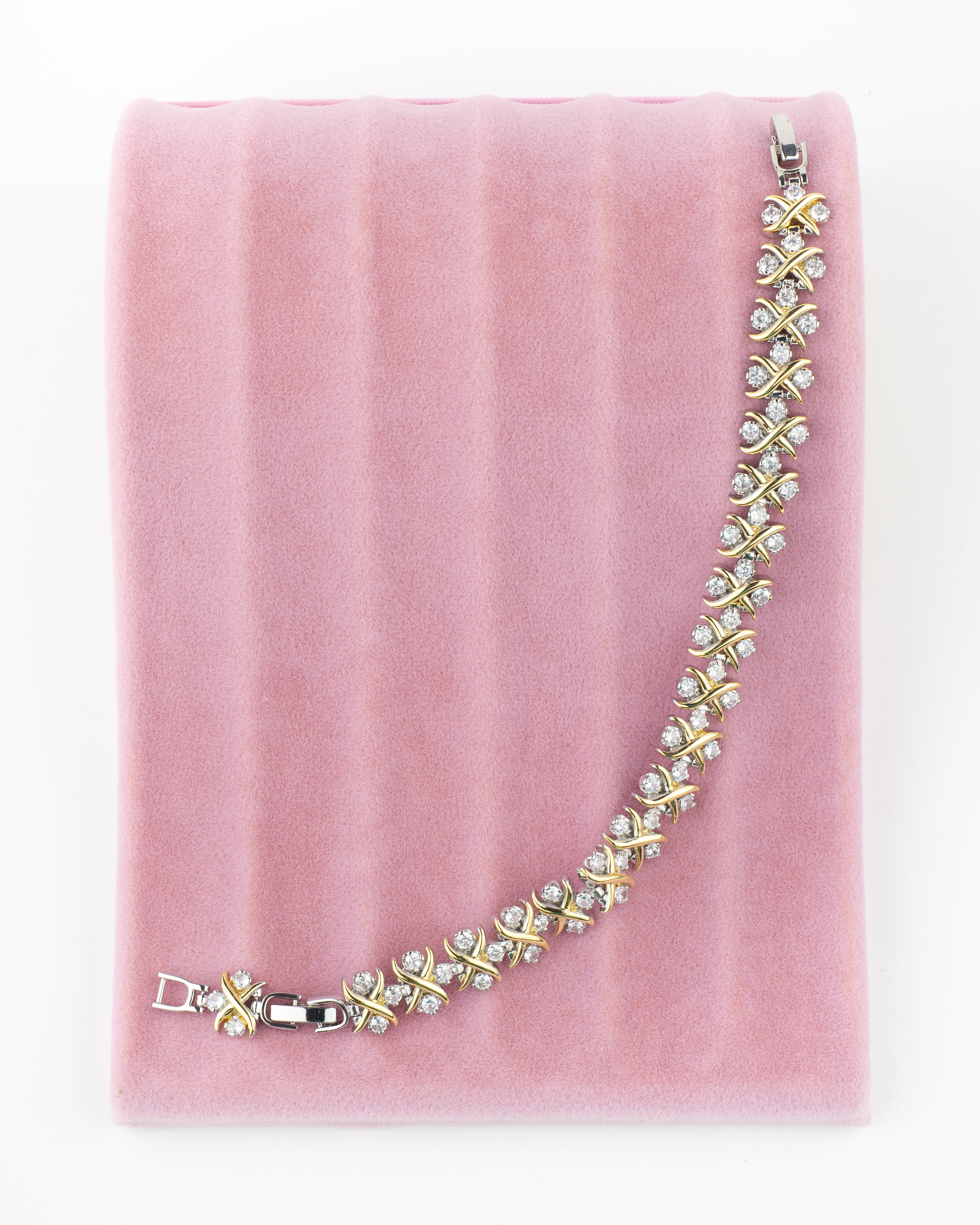 Vip Çift Sıra Salkım Taşlı Bileklik