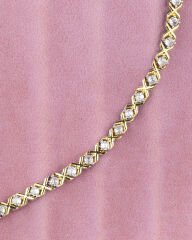 Vip Taşlı Gold Detay Bileklik