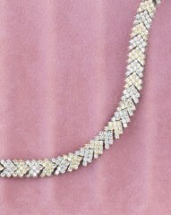 İki Renkli Taşlı Balık Sırtılı Bileklik