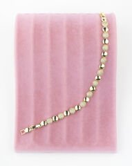 Yuvarlık Taşlı Gold Bileklik